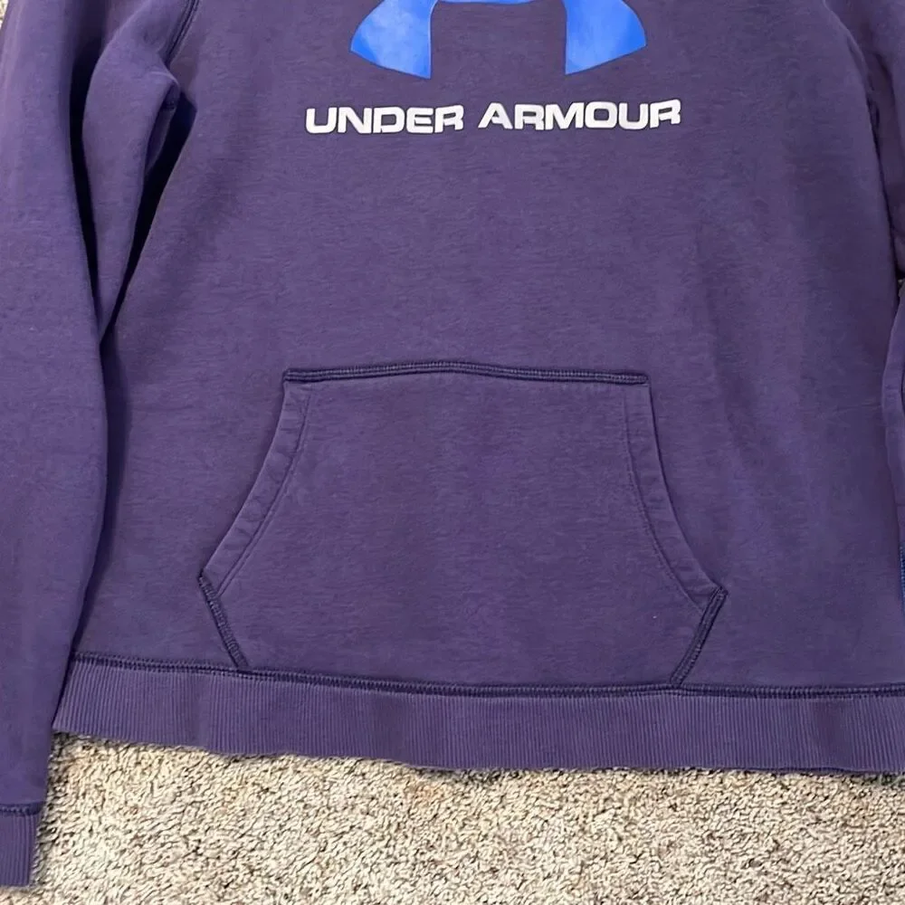 Under Armour Purple Crewneck Sweatshirt Women’s Medium Logo Pullover - Picture 4 of 6